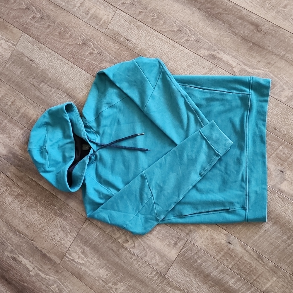EUC lululemon City Sweat Pullover Hoodie Heathered Laguna size S